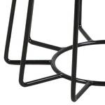 Table d'appoint Motegi Verre / Acier - Blanc / Noir