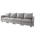 Bigsofa Lavara II Webstoff - Lichtgrau