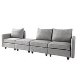 Bigsofa Lavara II Webstoff - Lichtgrau