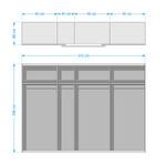 Schwebetürenschrank SKØP XIV 316 x 236 cm - 3 Türen