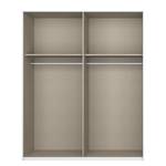 Schwebetürenschrank SKØP pure reflect Alpinweiß - 181 x 236 cm - 2 Türen