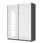 Armoire SKØP pure gloss Blanc brillant / Graphite - 181 x 236 cm - 2 porte