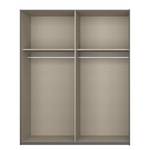 Schwebetürenschrank SKØP pure gloss Hochglanz Weiß / Graphit - 181 x 236 cm - 2 Türen