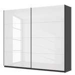 Schwebetürenschrank SKØP pure gloss Hochglanz Weiß / Graphit - 270 x 236 cm - 2 Türen