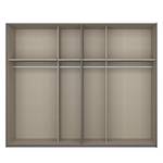 Schwebetürenschrank SKØP pure gloss Hochglanz Weiß / Graphit - 270 x 236 cm - 2 Türen