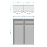 Armoire SKØP pure Graphite - Graphite - 181 x 236 cm