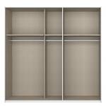 Schwebetürenschrank SKØP gloss reflect Hochglanz Weiß - 225 x 222 cm - 2 Türen