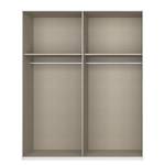 Drehtürenschrank SKØP pure reflect Alpinweiß - 181 x 236 cm