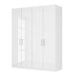 Drehtürenschrank SKØP pure gloss Hochglanz Weiß / Weiß - 181 x 222 cm