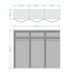 Dreht眉renschrank alu SK脴P glass