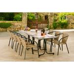 Gartenstuhl Comfort Aluminium / Kunststoff - Anthrazit / Beige