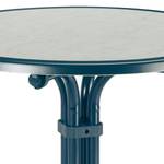 Klapptisch Boulevard IV Stahl - Blau - Durchmesser: 80 cm