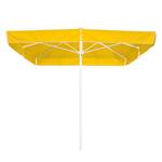 Parasol Mallorca Tissu / Aluminium - Blanc / Jaune