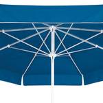 Parasol Ibiza I geweven stof/aluminium - wit/blauw