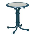 Table de jardin Boulevard IV Acier - Bleu - Diamètre : 60 cm