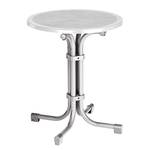 Table de jardin Boulevard IV Acier - Argenté - Diamètre : 60 cm