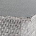 Table basse extérieur Bonaire Tissu / Matière plastique - Gris