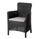 Chaise de jardin Venezia Polypropylène / Tissu - Anthracite