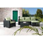 Fauteuil de jardin Kenia Polypropylène : Tissu mélangé - Noir / Vert