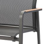 Chaise de jardin Paros Aluminium / Tissu - Anthracite