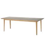 Tuintafel Lagos massief eucalyptushout/beton - grijs/bruin - Breedte: 230 cm