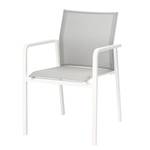 Chaise de jardin Rhodos Aluminium / Tissu - Blanc