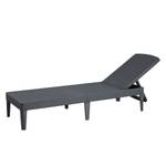 Chaise longue Ponza 100 % polypropylène - Gris