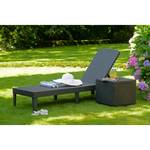 Chaise longue Ponza 100 % polypropylène - Gris