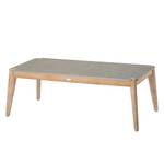 Table basse extérieur Samos Eucalyptus massif / Béton - Gris / Marron