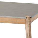 Table basse extérieur Samos Eucalyptus massif / Béton - Gris / Marron