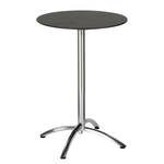 Table haute Firenze II Aluminium - Argenté / Blanc