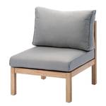 Loungegruppe Madagaskar (5-teilig) Eukalyptus massiv / Webstoff - Grau / Braun