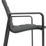 Table et chaises Milos (7 éléments) Aluminium / Tissu mélangé - Anthracite