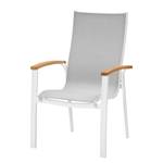 Chaise de jardin Cavalese Aluminium / Tissu - Blanc