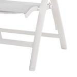 Chaise pliante Cavalese Aluminium / Tissu - Blanc
