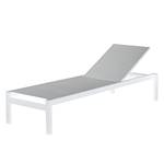 Chaise longue Cleveland Aluminium - Blanc