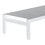 Chaise longue Cleveland Aluminium - Blanc