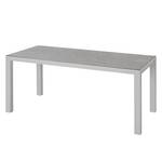 Table de jardin Houston I Aluminium / Céramique - Argenté - Largeur : 210 cm