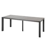 Table de jardin Houston I Aluminium / Céramique - Anthracite - Largeur : 210 cm