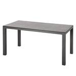 Table de jardin Houston I Aluminium / Céramique - Anthracite - Largeur : 160 cm
