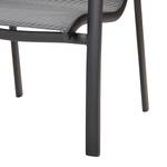 Chaise de jardin Cavalese Aluminium / Tissu - Anthracite