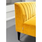 Banquette Esquina (2 places) Velours / Pin massif - Jaune curry