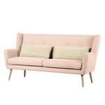 Küchensofa Kenden (2-Sitzer) Flachgewebe / Buche massiv - Rosa