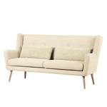 Küchensofa Kenden (2-Sitzer) Flachgewebe / Buche massiv - Beige