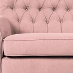 Küchensofa Olimpia (2-Sitzer) Flachgewebe / Kiefer massiv - Rosa