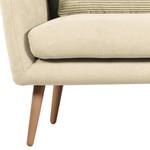 Küchensofa Kenden (3-Sitzer) Flachgewebe / Buche massiv - Beige