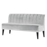 Banquette Esquina (3 places) Velours / Pin massif - Gris