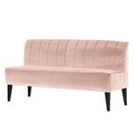 Banquette Esquina (3 places) Velours / Pin massif - Rose