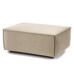 Gestoffeerde hocker KINX rechthoekig Fluweel - Velours Shyla: Beige