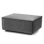 Repose-pieds KINX rectangulaire Velours - Velours Shyla: Gris